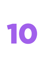 10-Year warranty badge for Juna Sleep adjustable beds, emphasizing durability and quality assurance.
